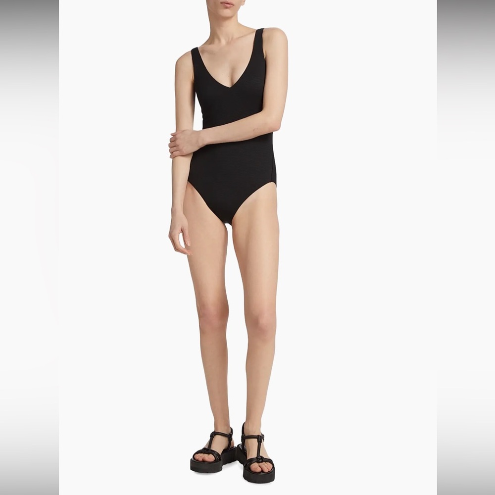 NWT SPANX Piqué Shaping One-Piece Swimsuit